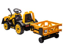 6V Construction Tractor Ride-On with Trailer and Functional Loader