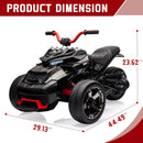 Children's 12V Electric 3-Wheel Truck with LED Lights and Music - 2 Speed Fun