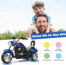 3-Wheel Electric Motorcycle for Kids, Blue