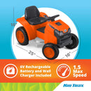 6V Kids' Ride-On Lawn Mower - Electric Outdoor Toy for Toddlers