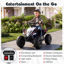 12V Battery-Powered 4-Wheeler Ride-On Toy with Sound, Lights, USB Connectivity, and Wireless Features