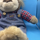 Tyco Real Talking Bubba Bear 1997 Plush Works 18" Fully Dressed- New Batteries