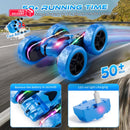 Zalneo Blue 4WD Remote Control Stunt Car with 360° Flip, 6.4 x 2.9 inches