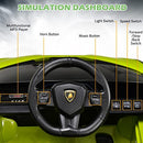Lamborghini Sian Green Ride-On Car for Kids with Scissor Doors