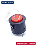WEELYE 2-Pack Red Circle Push Button Power Start Switch for 6V/12V Bumper Cars