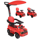 Qaba 3-in-1 Red FORD Shelby Push and Slide Car