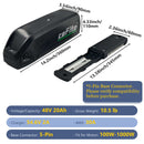 48V 10Ah Lithium-ion Battery Compatible with 100W to 1000W Motors