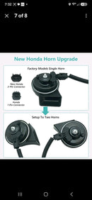 Honda Civic/CR-V Compatible Car Horn with 1 to 2 Connector Adapter Post-2017
