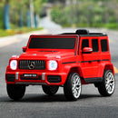 Mercedes-Benz G63 12V Kids Ride-On Car with Music and Remote Control in Red