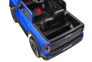 Blue 12V Remote Control Ride-On Car for Kids Ages 3-6 with 4-Wheel Shock Absorption
