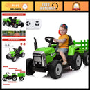 12V 7Ah Kids Electric Tractor with Trailer & Remote Control - 5MPH Adventure Vehicle