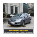 10ft Collapsible Rubber Speed Bump in Yellow