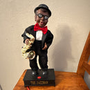 Retro Jazzman Battery-Operated Saxophone Playing Figure