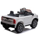 RAM 2500 White Electric Pickup Truck for Kids with Remote Control and 3 Speed Options