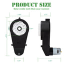 Set of 2 High-Speed 12V 40000RPM Electric Motor Gearboxes for Children's Ride-On Vehicles