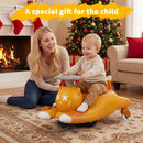 12V Electric Wiggle Car for Kids - 2-in-1 Ride-On and Swing Toy with 2 Speed Options and 360° Steering