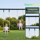 Durable Green Kids Swing Seat for Weathers and 264lbs Capacity