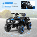 24V Dual-Seater Quad Electric Ride-On with Four Motors and Soft Start LED Lighting