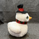 Gemmy Holiday Wobbling Christmas Duck Plush Toy - 10" Singing and Dancing 2015 Edition