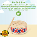 PlanToys Classic Wooden Drum Instrument