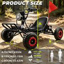2000W Motor Electric Go Kart with Premium Steel Frame, 3 Speed, Up to 30MPH