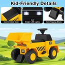 Interactive Dump Truck with One-Button Horn, Adjustable Bed, and Treaded Wheels