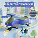 Rechargeable 2 in 1 Blue Wiggle Car with Pedal for Kids