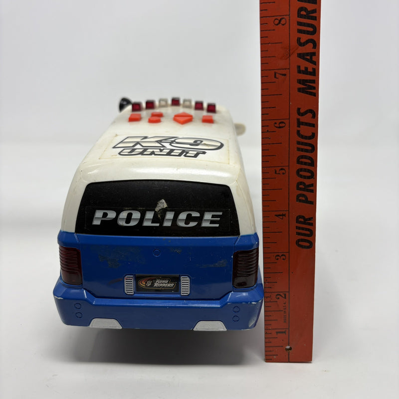 Motorized Blue Police K-9 Unit SUV Toy Car with Lights