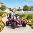 12V Pink Remote-Controlled Kids UTV Truck