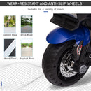 Blue 3-Wheel Ride-On Motorcycle for Kids with Horn and Traction Tires