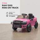 Dodge RAM 3500 Kids Electric Ride-On Truck with Remote Control in Pink