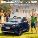 12V Remote Control Dual Motor Ride-On Land Rover Style Car for Kids - Dark Blue