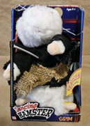 Gemmy 2003 Grim Reaper Dancing Hamster with Scythe - New Condition