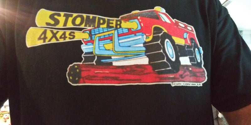 XL Black Dodge Ram 4x4 Truck Stomper Museum T-Shirt