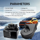 FARBIN Waterproof Car Horn for Mercedes Benz with Loud High and Low Tones
