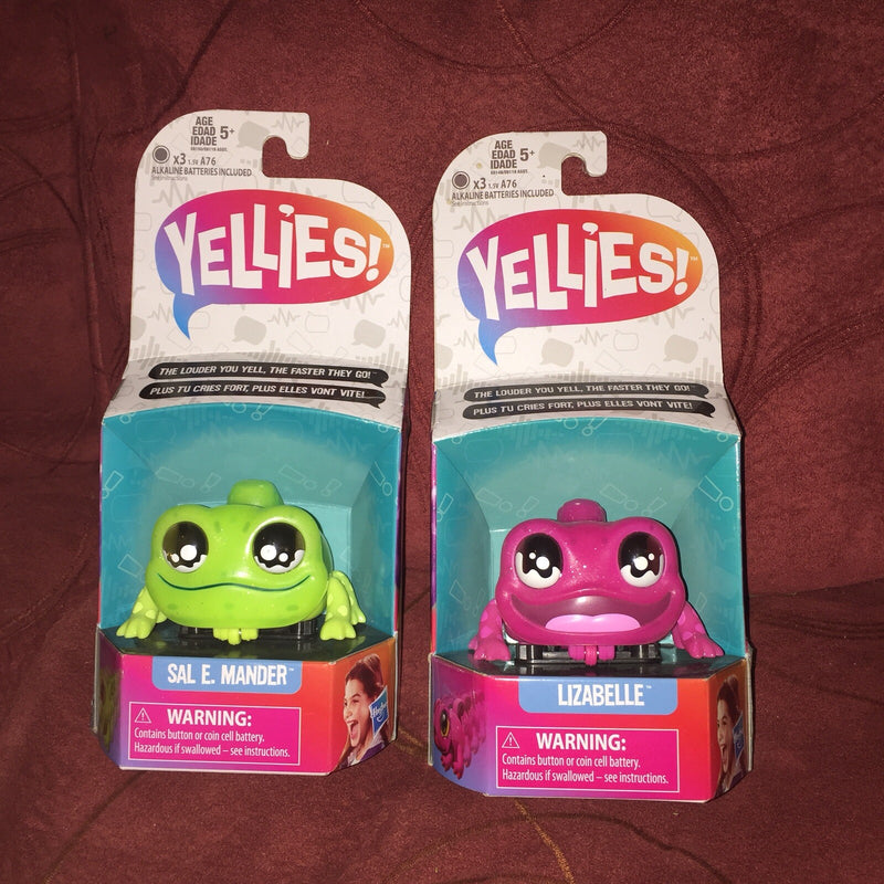 Yellies Salamander and Lizabelle Voice-Activated Lizard Pet Toy New in Box
