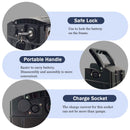 48V 20Ah Power Battery with 30A BMS, Charging Features, Safety Lock, and No Bottom Port