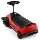 12V Dual-Function Kids Ride-On Car with Go Kart, Dust Vacuum, 2 Speeds, and Music (Red)