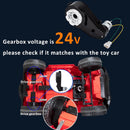 24V High-Speed 50000RPM Motor Gearbox with Durable Steel Gears for Kids Ride-On Vehicles