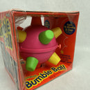 Vintage 1992 ERTL MOTORIZED BUMBLE BALLl Bouncing Toy, Pink