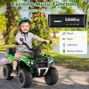 6V Children's Ride-On ATV with Music, Spray Feature, USB Port, and Storage Box
