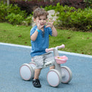 Pink No-Pedal Balance Bike for Toddlers Aged 1-3, with Adjustable Seat and Silent Wheels