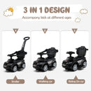 OLAKIDS 4-in-1 Push Car for Toddlers with Stroller, Sliding Feature, Horn, and Music