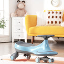 Babyjoy Blue Wiggle Car with Flashing Wheels for Kids and Toddlers