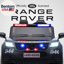 Land Rover 2-Seater 24V Electric Police Car Ride-On for Older Kids