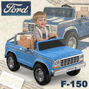 Ford F-150 24V 2-Person Electric Ride-On Vehicle for Children, Blue