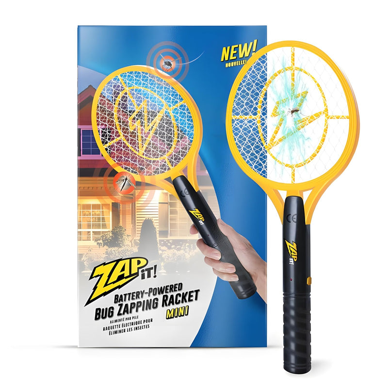 Battery-Powered Fly Swatter Racket with 3,500 Volt Electric Bug Zapper