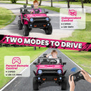 24V MOEYURO Electric Ride-On Truck for Kids with Remote Control - 2 Seater
