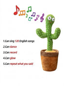 Interactive Plush Cactus Toy with Dance, Song, and Glow Features