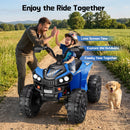Wisairt 24V Electric 4WD Kids ATV, 2-Seater 800W Blue Ride-On Vehicle